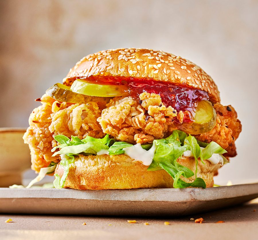Burger pohovana piletina